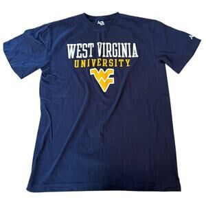 WVU Men's Navy Blue Short Sleeve T-Shirt - Size Medium